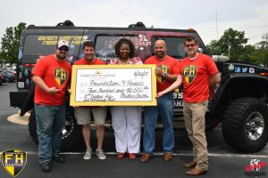 The Foundation 4 Heroes received a 2017 2nd District Kids & Community Grant on June 22. From left: Shawn Davis, Dr. Jay Lipoff, Christine Shelton, Ed Tully, and Troy Lord. Not pictured: Mike Batson. Courtesy Mike Batson Photography (click to enlarge)
