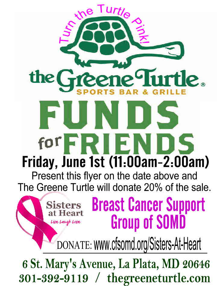 Funds for Friends to support Sisters at Heart Breast Cancer Support Group of SOMD